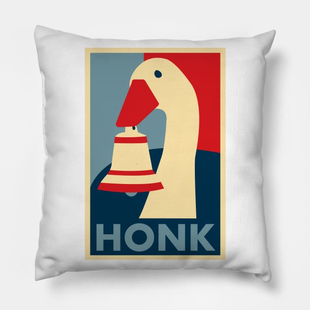 HONK Pillow by ProlificPen