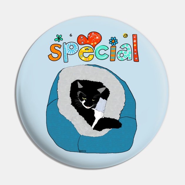 Cute Tuxedo  cat in in his Igloo  Copyright TeAnne Pin by TeAnne