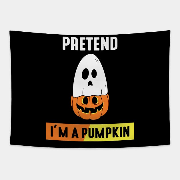 Pretend im a Pumpkin Tapestry by MZeeDesigns