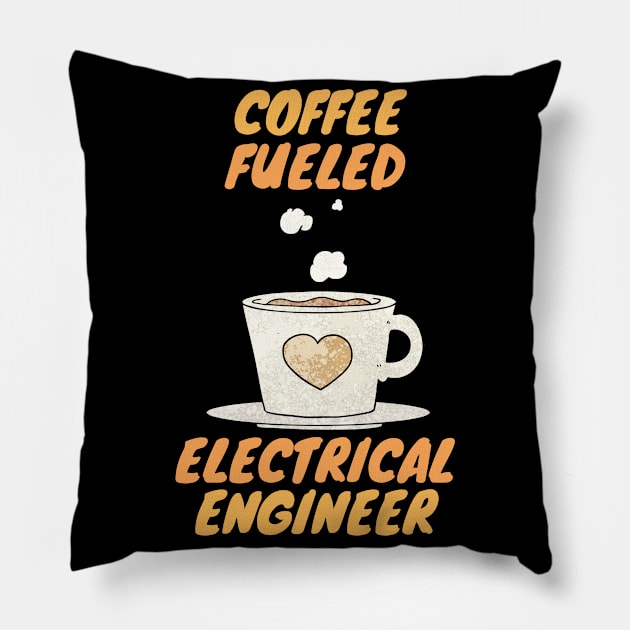 coffee fueled electrical engineer Pillow by SnowballSteps