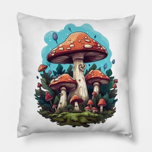 Mushroom Forest Pillow