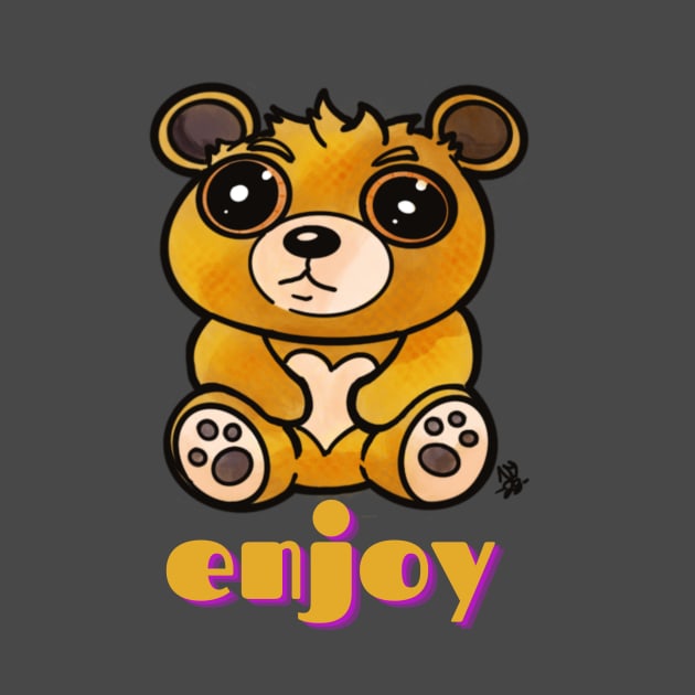 Kawaii Teddy Bear - Enjoy by Alt World Studios