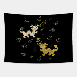 Oriental Dragons Tapestry