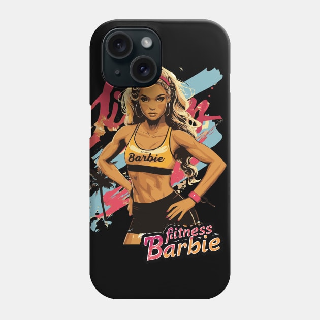 Fitness Barbie Vintage Graphic T-shirt 05 Phone Case by ToddT