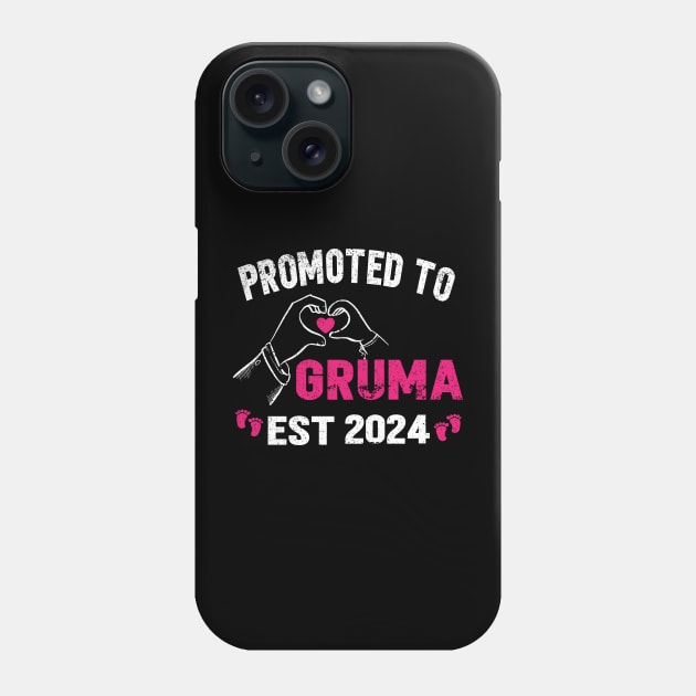 promoted to gruma 2024, grandmother, grandma gift 2024 Phone Case by SecuraArt