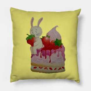 Bunch of Bunnies - time for dessert Pillow