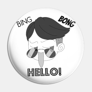 ComicCast "Bing Bong Hello" Pin