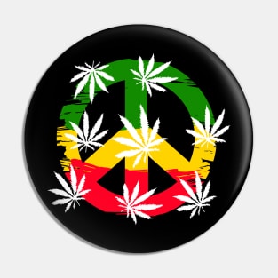 Rasta Colors, Herbs, Meditation, Reggae Colors Pin