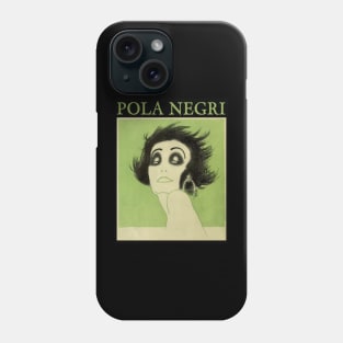 POLA NEGRI - Vamp caricature Phone Case
