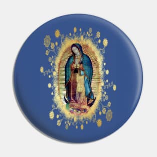 Our Lady of Guadalupe Mexican Virgin Mary Mexico Tilma 20-103 Pin