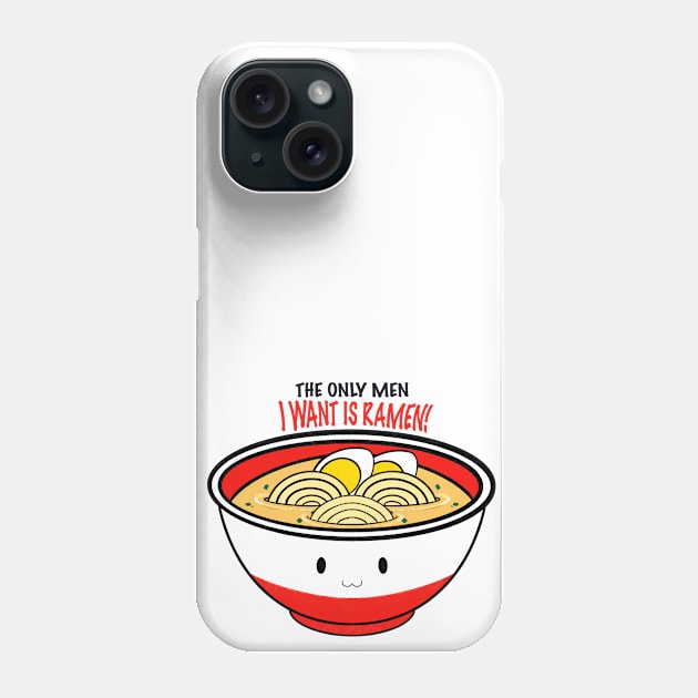 kawaii ramen Phone Case by Cuteful