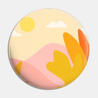 Pastel Landscape Pin