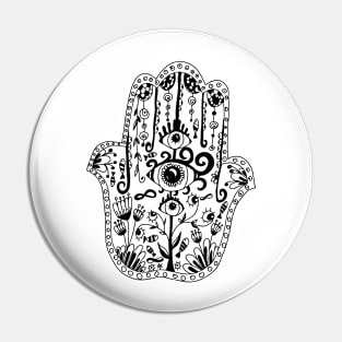 Hamsa hand amulet Pin