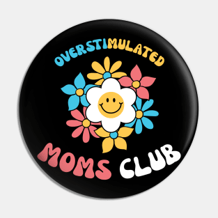 Overstimulated Moms Club Retro Mama Pin