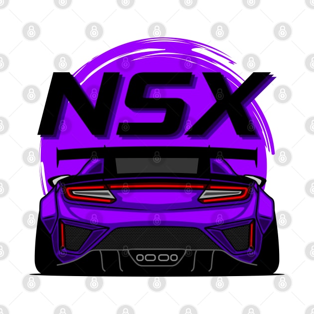 Purple NSX Rear JDM by GoldenTuners