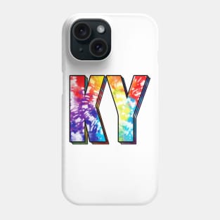 Kentucky State KY tie dye colorful Phone Case