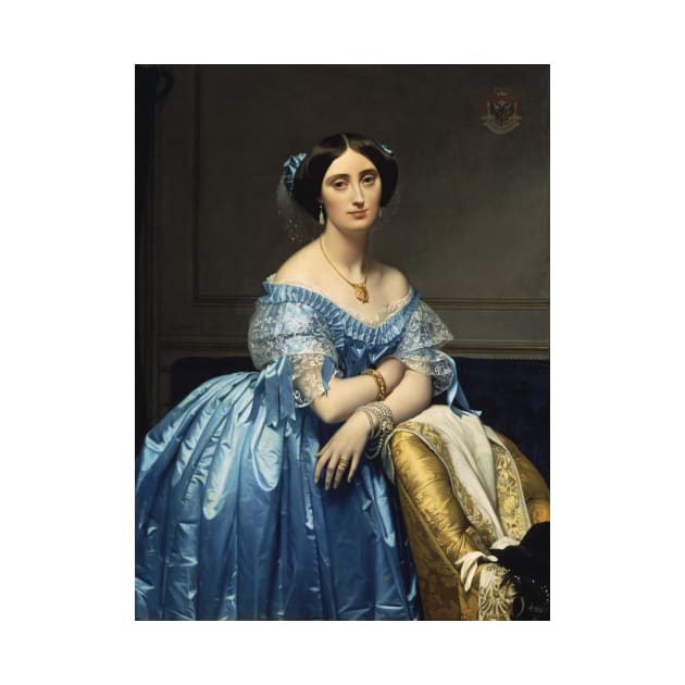 Josephine-Eleonore-Marie-Pauline de Galard de Brassac de Bearn, Princesse de Broglie by Jean Auguste Dominique Ingres by Classic Art Stall