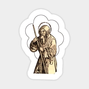 Hermit Monk on Pilgrimage: Pilgrim of Christ Jesus Magnet
