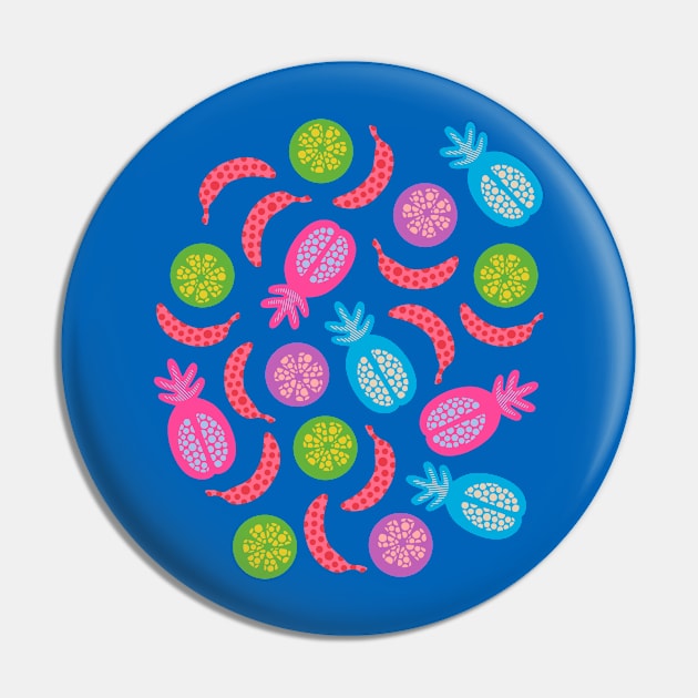 TROPICAL FRUITS WITH LOTSA DOTS in Postmodern 1980s Colours - UnBlink Studio by Jackie Tahara Pin by UnBlink Studio by Jackie Tahara