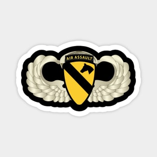 1st Cavalry Div Air Assault w Basic Airborne Badge wo Txt Magnet