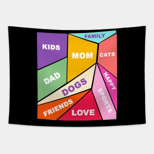 special design for family gift dad mom sister brother friends Tapestry