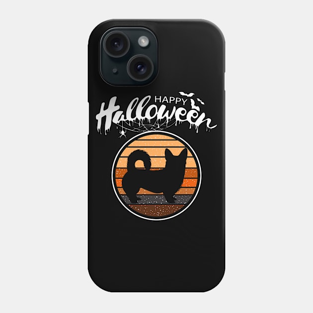 Funny Happy Halloween Beautiful Corgi Men Women Kids Gift Phone Case by mlleradrian