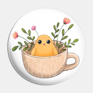 Bird in a cup Pin