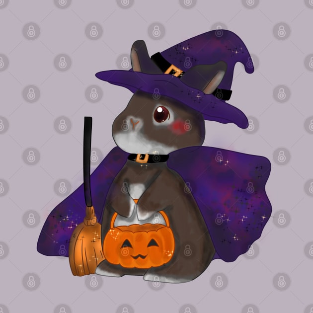 Little Rabbit WItch _ Treat or Trick _ Bunniesmee Halloween Edition by GambarGrace