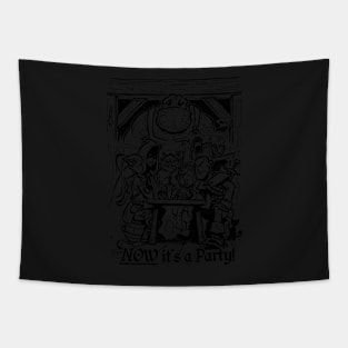 B&W Tavern Tapestry