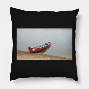 Fishing boat in backwaters India Pillow