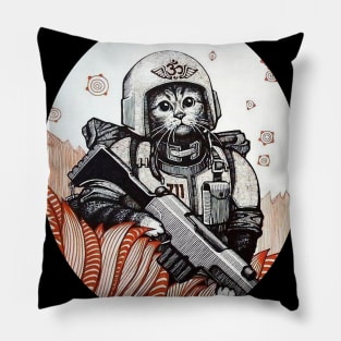 Imperial Cat Guardsman Pillow