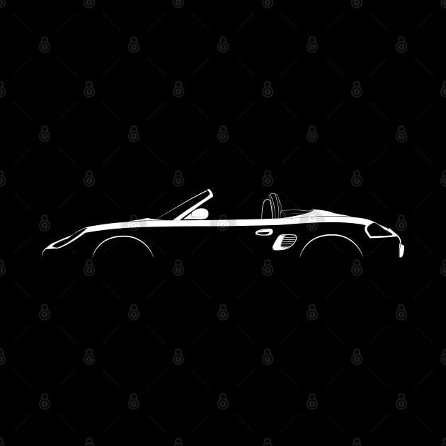 Porsche Boxster (986) Silhouette by Car-Silhouettes