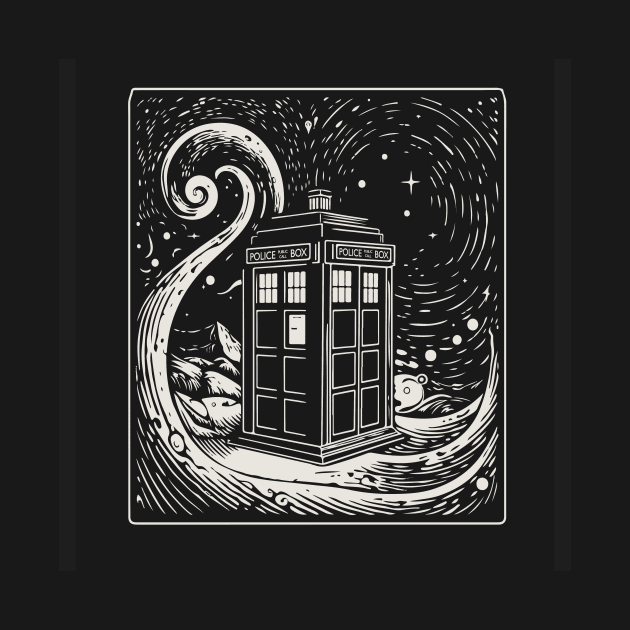 Tarot Card Tardis by DesignedbyWizards