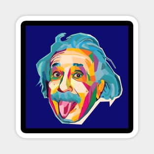 Albert Einstein wpap pop art Magnet