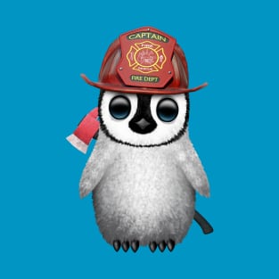 Cute Baby Penguin Firefighter T-Shirt