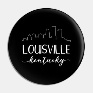 Louisville Kentucky Downtown Skyline Pin