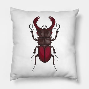 Stag beetle Pillow