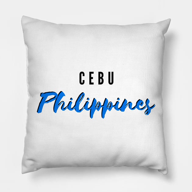 cebu Philippines Pillow by CatheBelan