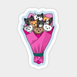 Cat bouquet Magnet