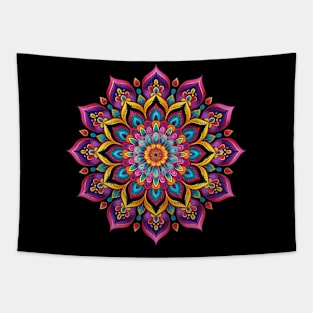 Pretty Mandala Stress Relief Meditation Inspiration Crystals Tapestry