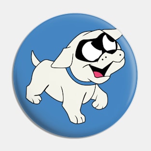 Bandit - Cartoon Puppy Pin