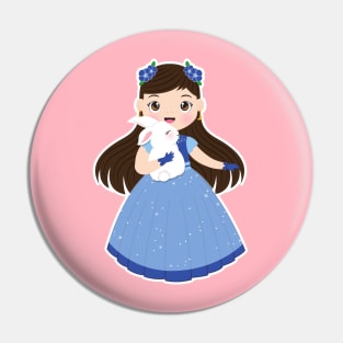 Cute blue chinese girl Pin