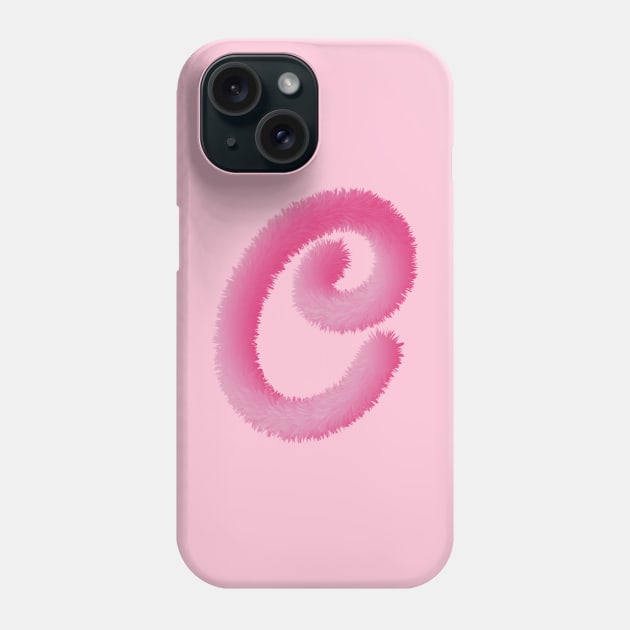 C Pink Animal Initials Phone Case by desingmari