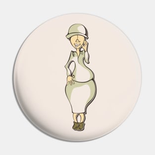 Funny girl Pin