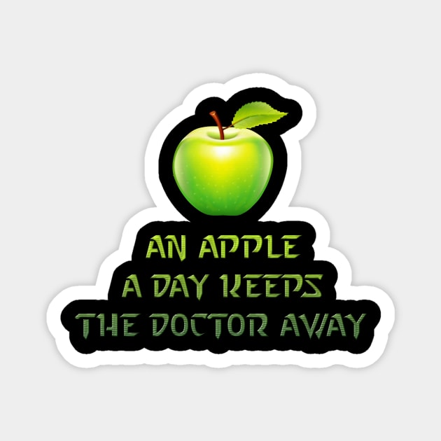 An apple the day Magnet by DonStanis