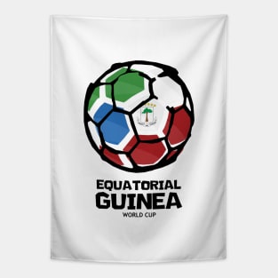 Equatorial Guinea Football Country Flag Tapestry