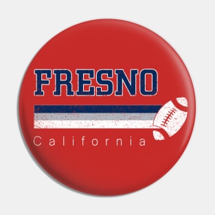 Fresno Vintage Football Retro California At Sunday Gameday Pin
