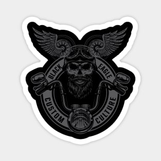 Black Eagle Motorcycle Retro Magnet