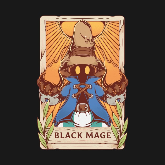 Black Mage Tarot Card by Alundrart