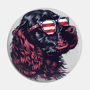 American 4th July Dog #9 Pin